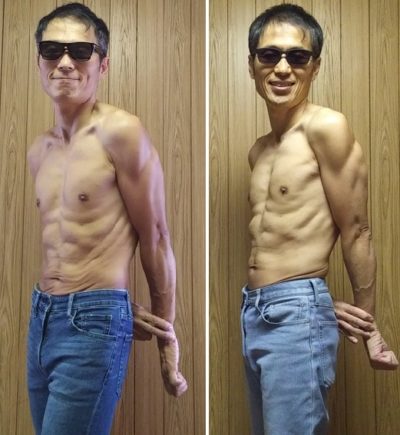 筋トレサボったら比較